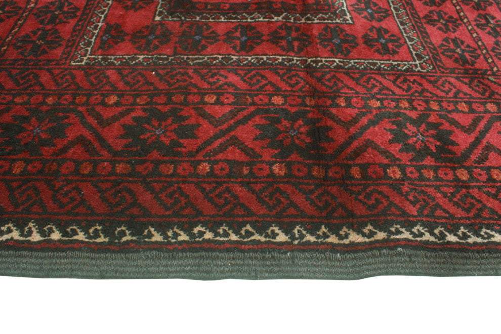Vintage Distressed Leanne Burgundy/Charcoal Rug, 3'6x6'8