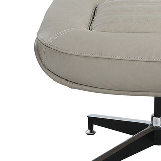 Piran Ottoman Twilight Top Grain Leather