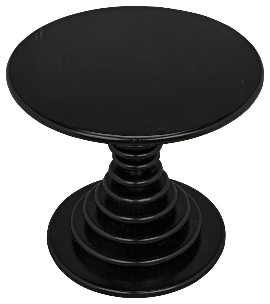 Scheiben Side Table, Hand Rubbed Black