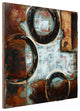 "Revolutions" Abstract Mixed Media Iron Hand Painted Dimensional Wall Art