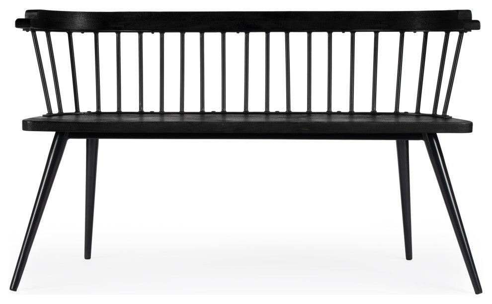 Tempe Spindle Back Bench, Black