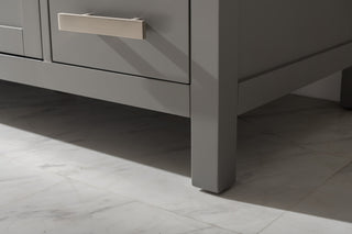 Design Element Valentino 84" Gray Double Rectangular Sink Vanity