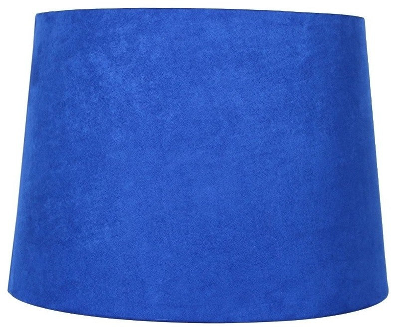 16" Suede Hardback Lamp Shade, Royal Blue