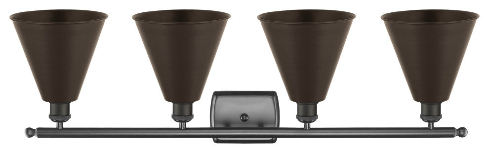 Ballston Cone Bath Vanity Light, Oil Rubbed Bronze, Oil Rubbed Bronze