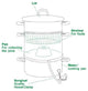 Cook N Home 11-Quart Stainless-Steel Juicer Steamer