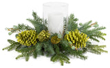 Mixed Pine Candle Holder