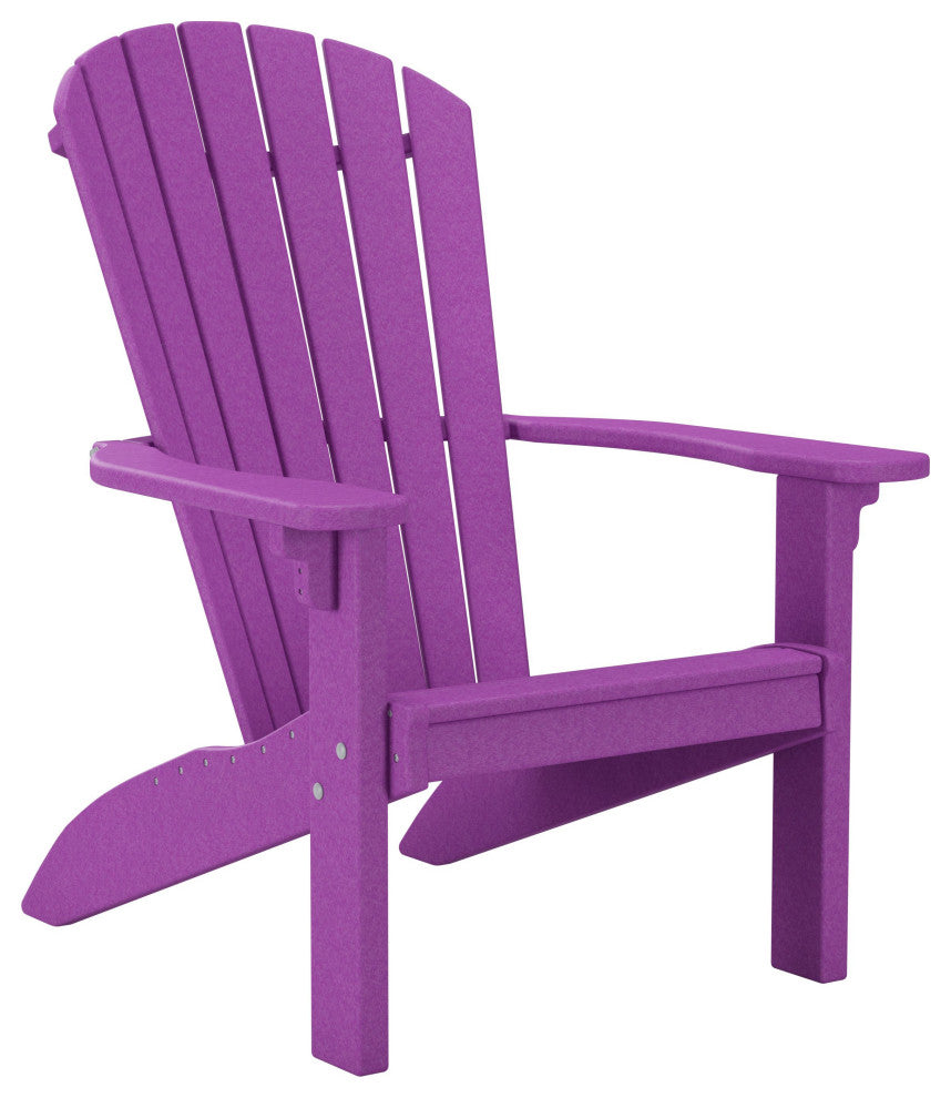 Outdoor Poly Lumber SeaAira Adirondack Chair, Purple