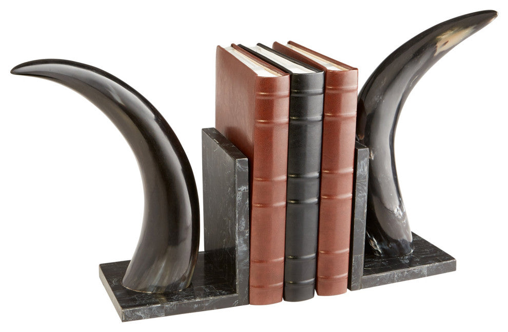 Horn Rimmed Bookends