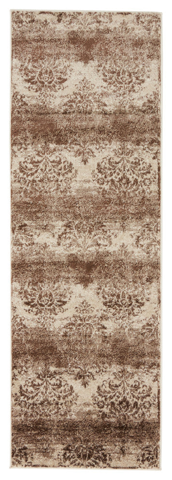Unique Loom Dark Beige Grant Rushmore 2'' 0 x 6'' 0 Runner Rug