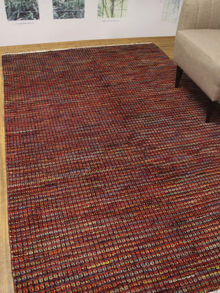 High-Low Chobi Stewart Blue Rug, 5'7x8'5