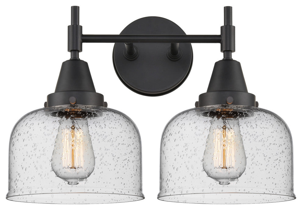 INNOVATIONS LIGHTING 447-2W-BK-G74 Caden 2 Light 17 inch Bath Vanity Light