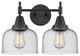 INNOVATIONS LIGHTING 447-2W-BK-G74 Caden 2 Light 17 inch Bath Vanity Light