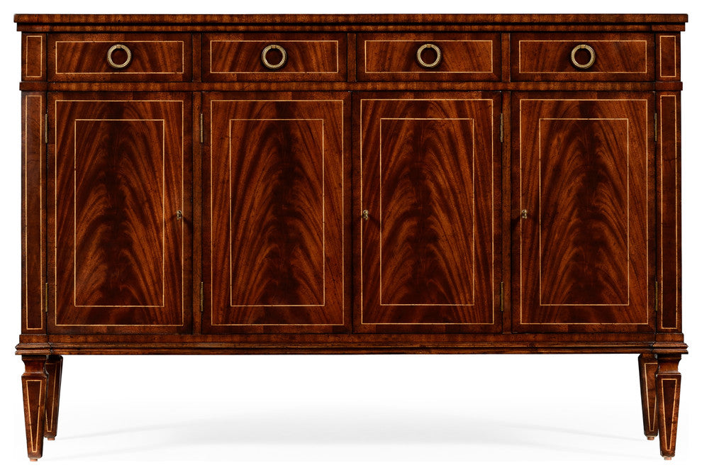 Regency Style Mahogany Sideboard With Four Doors