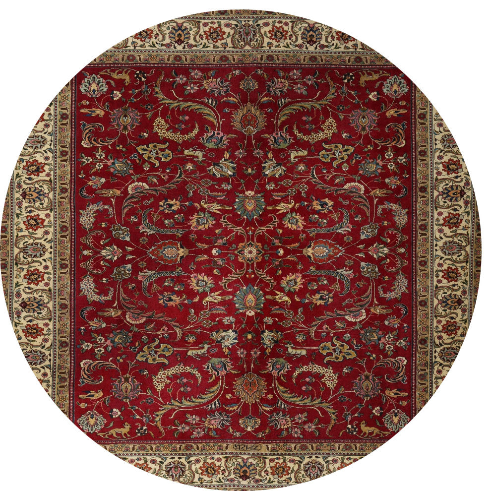 Ahgly Company Indoor Round Traditional Area Rugs, 3' Round
