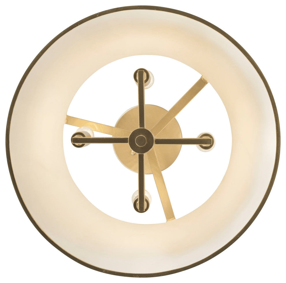 Varaluz 364S04 Coco 4 Light 16"W Semi-Flush Ceiling Fixture - Matte Black /