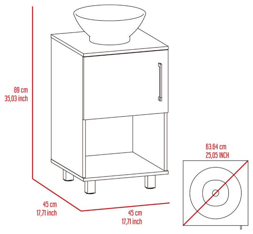 Malibu Single Bathroom, White