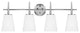 Generation Lighting Lighting 4-Light Driscoll Sconce, Chrome