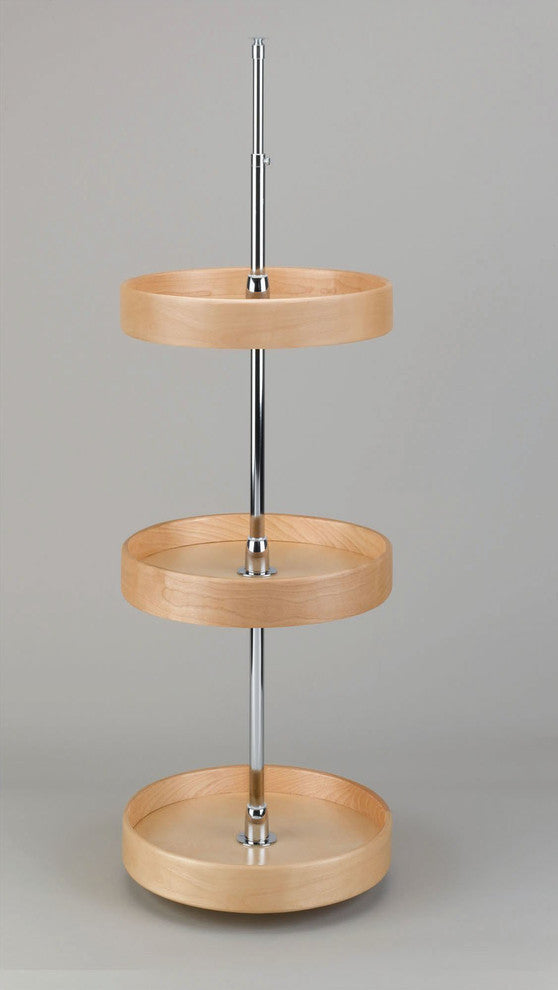 18" Wood Full Circle 3 Shelf Lazy Susan Maple Rev-A-Shelf LD-4NW-073-1836-1