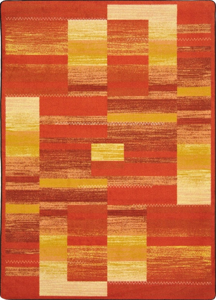 Kid Essentials Rug, Boomblox, Orange, 3'10"x5'4"
