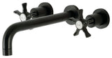 KS8020NX Two-Handle Wall Mount Tub Faucet, Matte Black