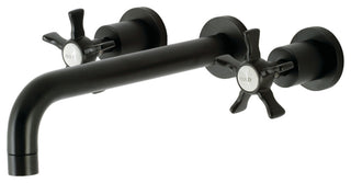 KS8020NX Two-Handle Wall Mount Tub Faucet, Matte Black
