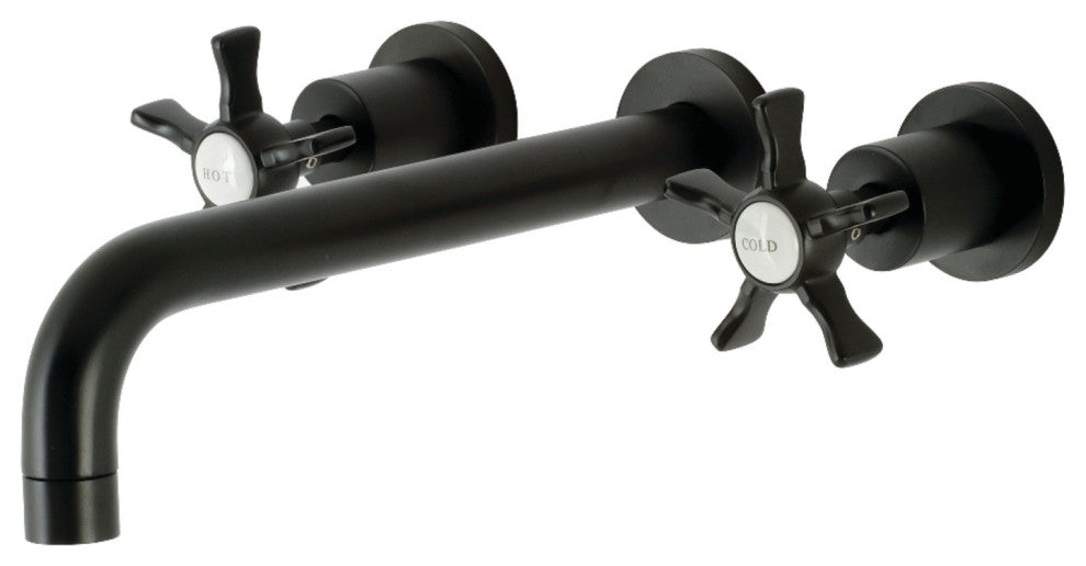 KS8020NX Two-Handle Wall Mount Tub Faucet, Matte Black