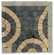 Marble Mosaic Border Accent Decorative Tile Swirl Nero 4x4 Tumbled, 1 piece