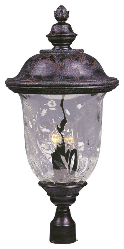 Maxim 3421 Carriage House DC 3 Light Outdoor Post Light - Oriental Bronze