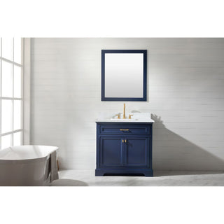 Milano Transitional Blue 36" Single Vanity