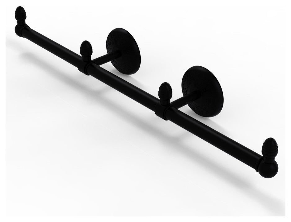 Monte Carlo 3 Arm Guest Towel Holder, Matte Black