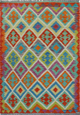 Flatweave Marlie Red/Ivory Rug, 3'3x4'10