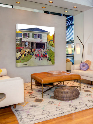 "Ongoing Repair" Painting Print on Wrapped Canvas