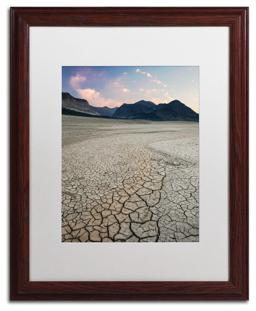 Pierre Leclerc 'Shoreline Texture' Matted Framed Art, Wood Frame, White, 20x16