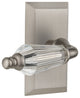 Studio Plate Passage Parlor Lever, Satin Nickel