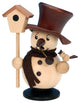 Christian Ulbricht Incense Burner- Snowman With Birdhouse (Natural)
