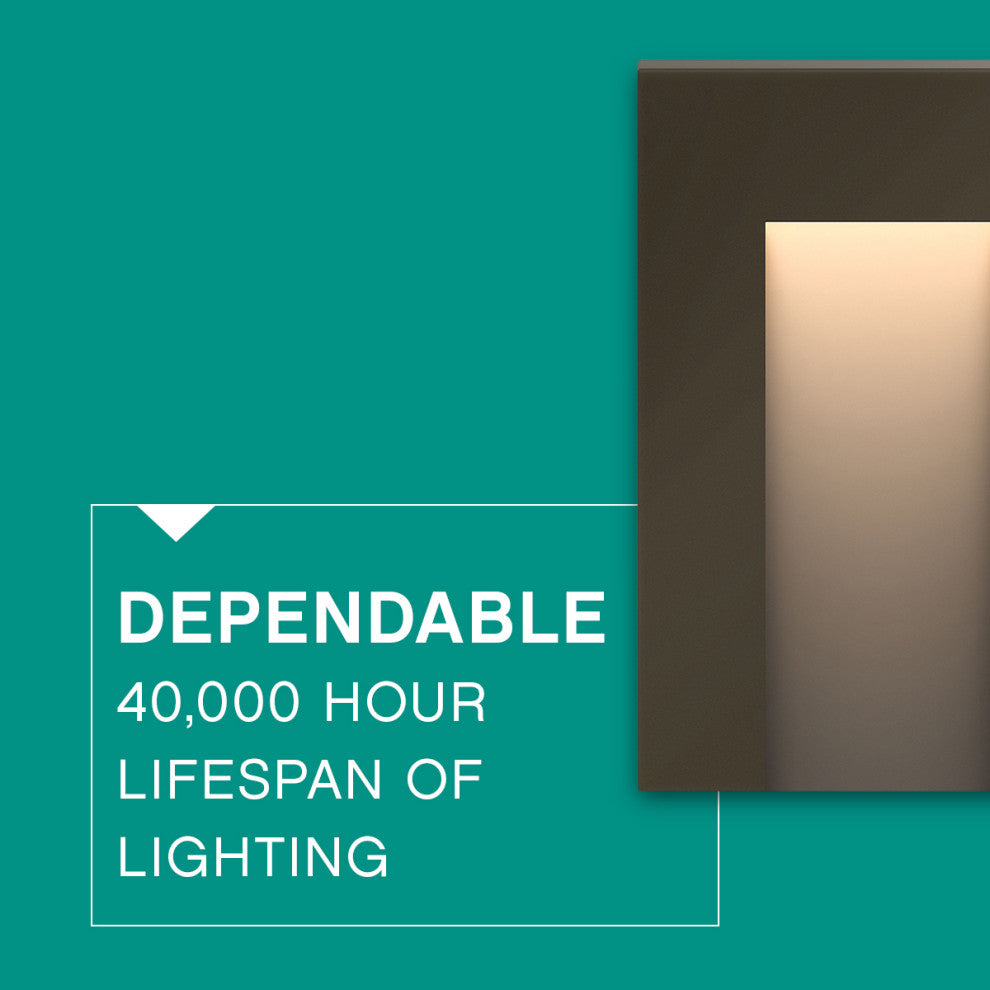 Hinkley Taper Landscape Light, Bronze, Vertical Deck Sconce