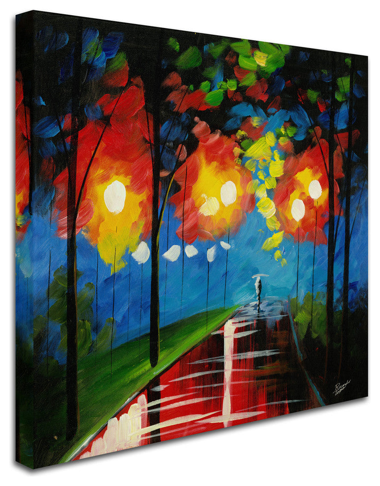 'Night Reflection' Canvas Art by Ricardo Tapia
