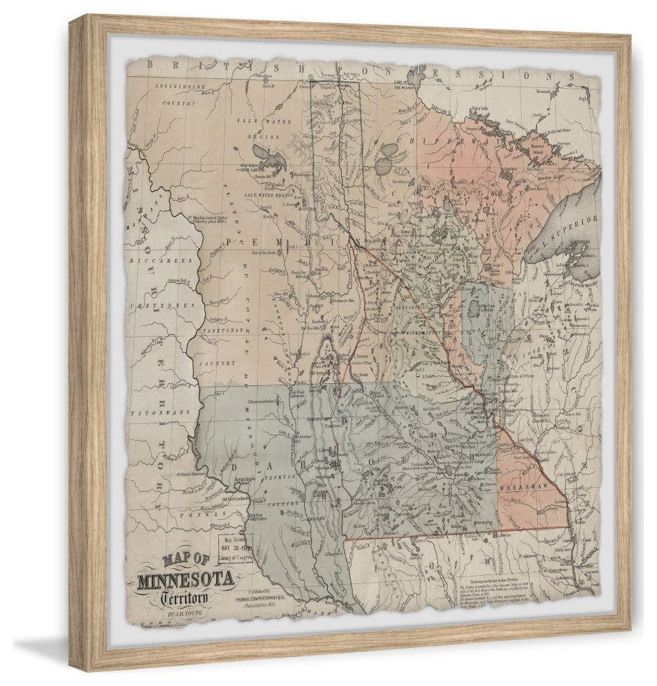 "Minnesota Plan" Framed Painting Print, 24x24