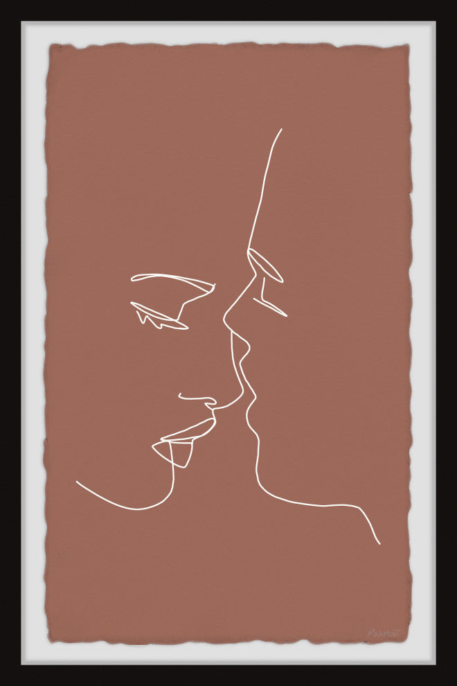 "Distorted Feelings" Framed Painting Print, 8x12
