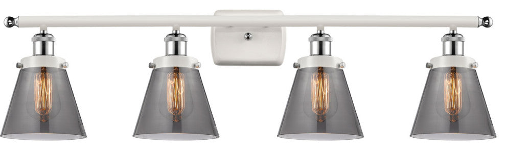 Innovations 916-4W-WPC-G63-LED 4-Light Vanity Light, White, Polished Chrome