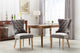Home Beyond Velvet Upholstered Armless Dining Chairs, Light Gray