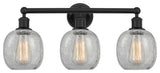 Innovations 616-3W-BK-G105 Belfast 3 Light 24" Bath Vanity Light, Matte Black
