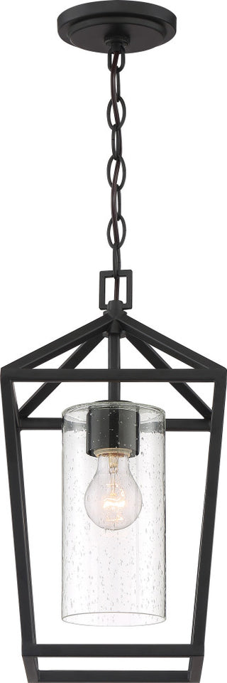 Hopewell One Light Hanging Lantern, Matte Black