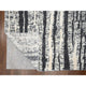 Black With Ivory Hand Knotted Wool Modern Design Oversize Oriental Rug 12'x14'9"