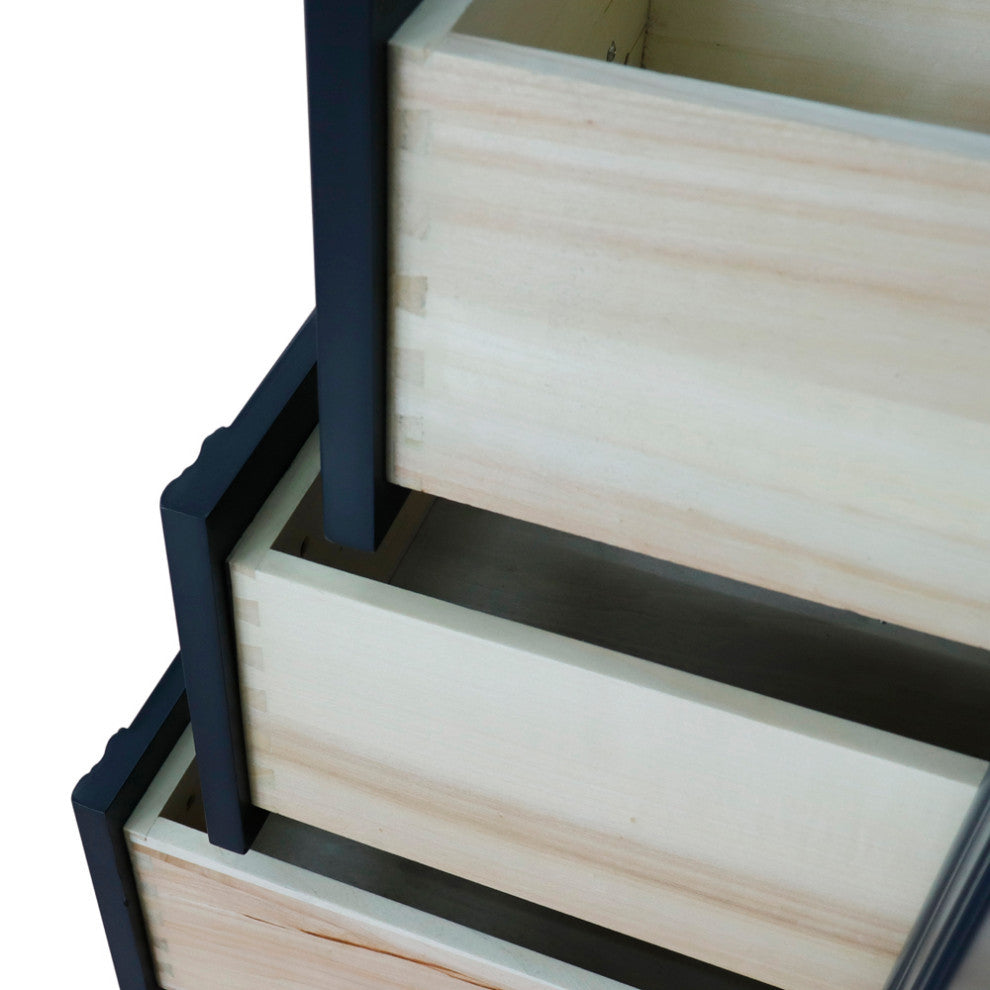 37" Single Vanity, Dark Gray Finish With Black Galaxy