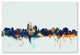 Michael Tompsett ''Albuquerque NM Skyline Blue'' Canvas Art, 16x24