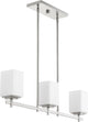 Delta 3-Light Island Fixture, Satin Nickel