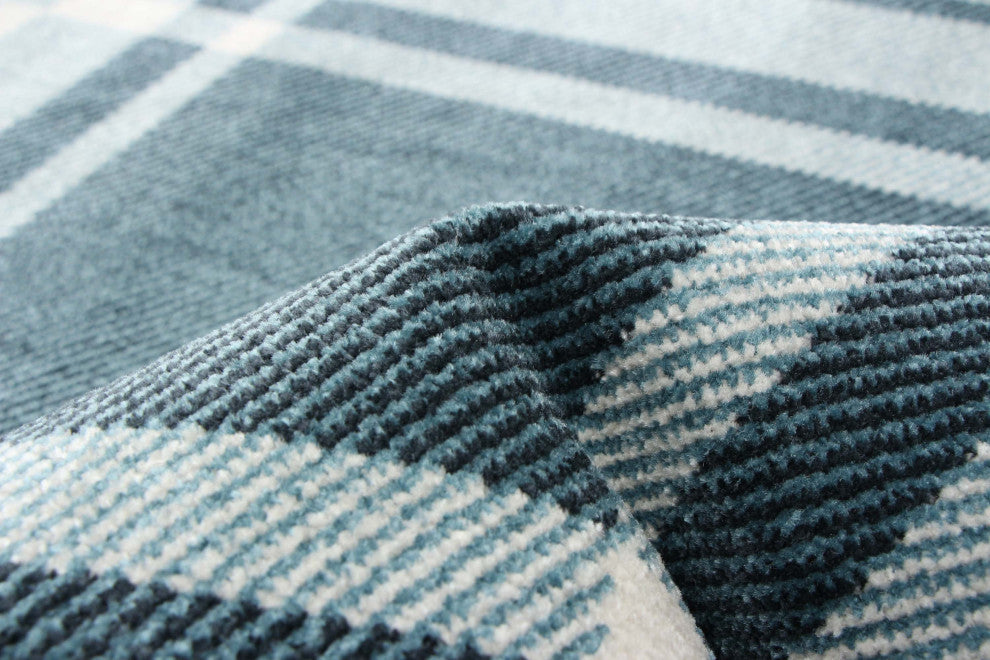 Aqua Roma Area Rug, Blue, 5'x7'