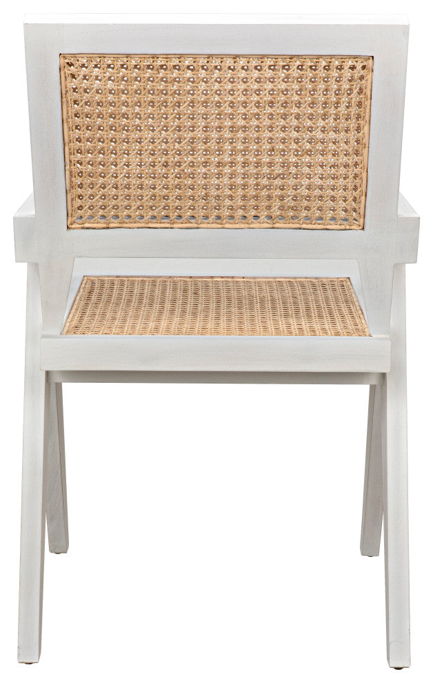 Jude Chair With Caning, White Wash