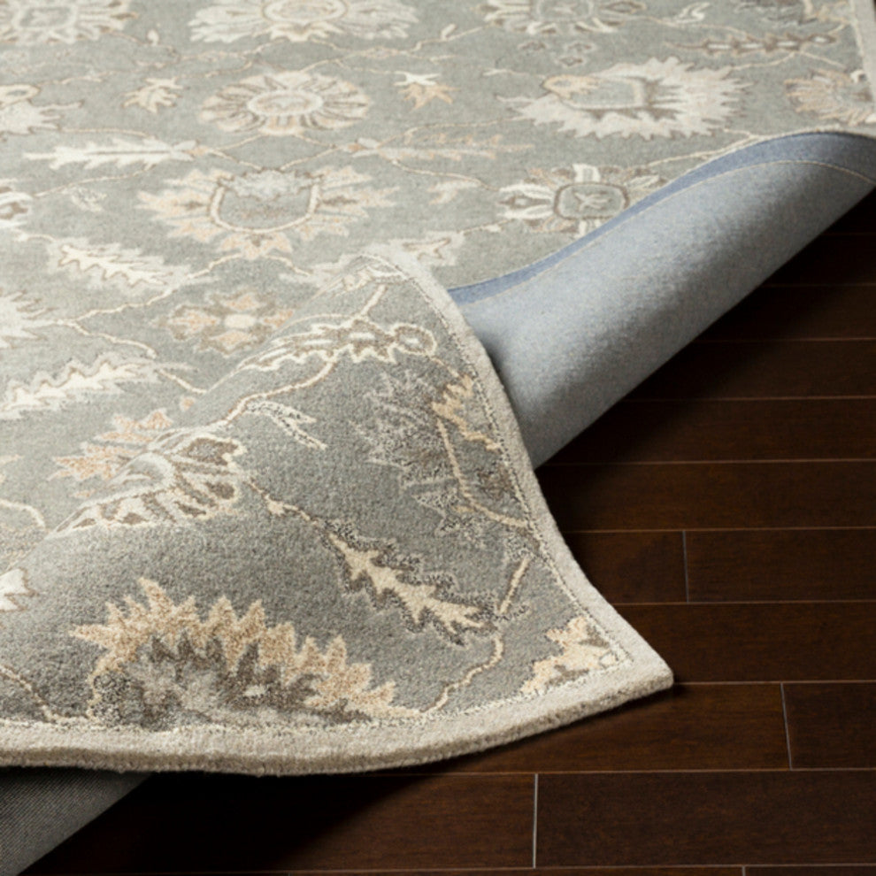 Surya Caesar CAE-1198 Traditional Area Rug, Charcoal, 12' x 15' Rectangle